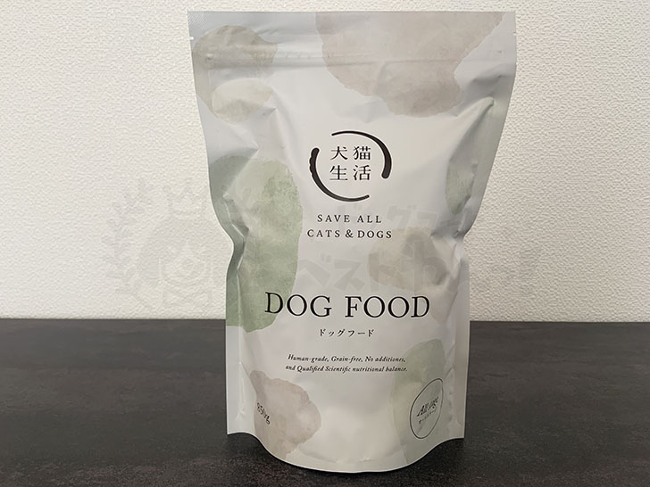 犬猫生活ドッグフードのパッケージ