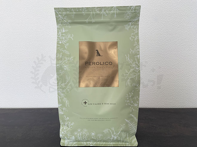 ペロリコドッグフードのパッケージ前面