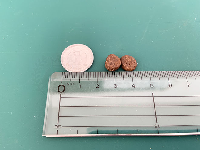 ウィリアムドッグフードのサイズ