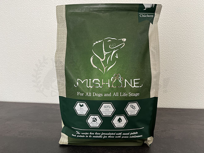 ミシュワンドッグフードの前面