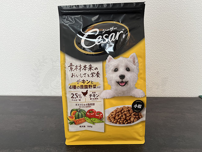 シーザードッグフード前面