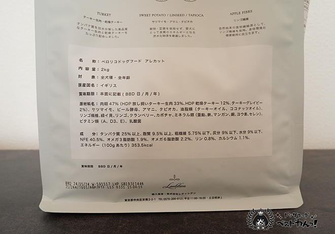 ペロリコアレカットの詳細