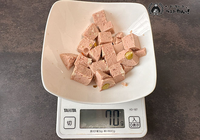 ブッチの給与量